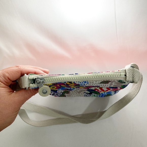 Kipling 3-Zip Floral Animal Print Crossbody Bag - Picture 5 of 10
